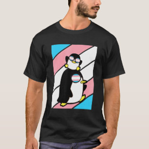 Pinguins Pride Transgender Flag LGBTQ Proud Allied T-Shirt