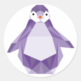 Pinguinsticker Runder Aufkleber