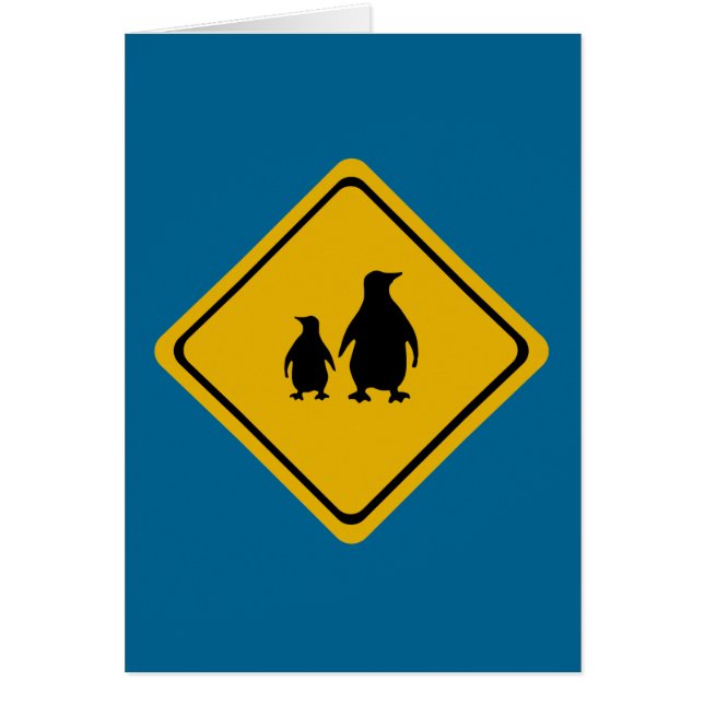 Pinguinstraßenschild (Vorne)