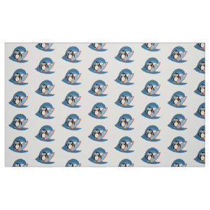 Pinguinsurfer Stoff