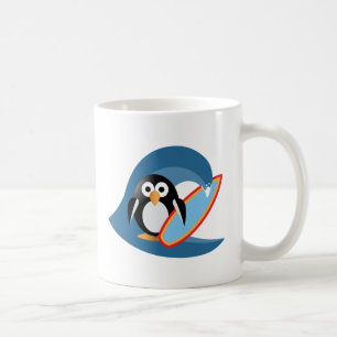 Pinguinsurfer Tasse