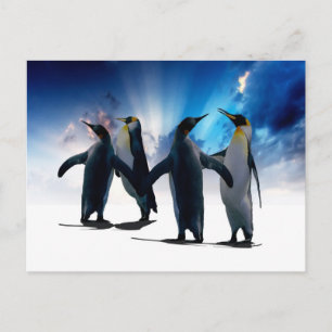 Pinguintanz Postkarte