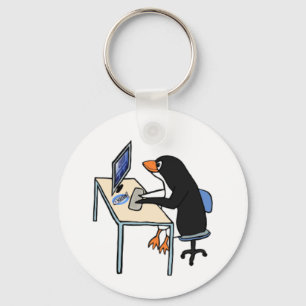 Pinguinux-Systemadministrator Schlüsselanhänger