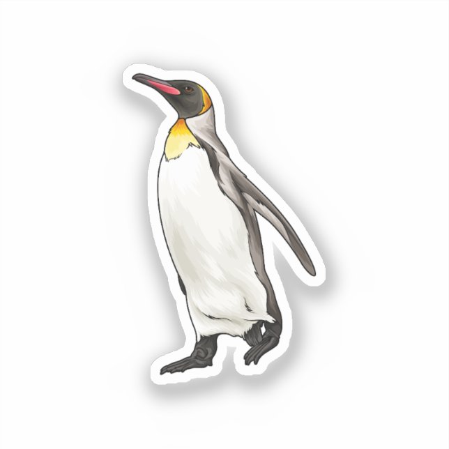 Pinguinvektordarstellung Aufkleber (Vorderseite)