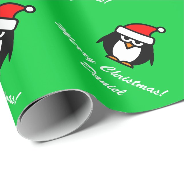 Pinguinverpackungspapier | Personalisierbar Geschenkpapier (Rolleneckpunkt)