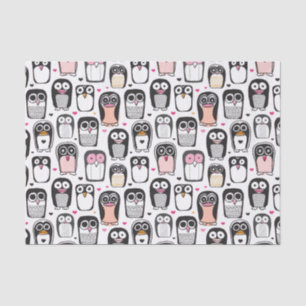 Pinguinvogel-Illustrationshintergrund Seidenpapier