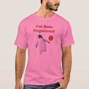 Pingwinned Pinguin-Klingeln Pong T-Shirt