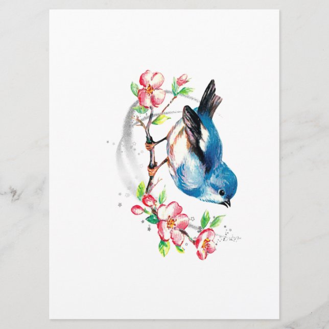 Pinien an der Leinwand am Meer Menükarte (Vorderseite)