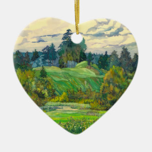 Pinien Keramikornament