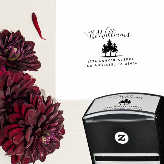 Pinienbäume der Rücksendeadresse Permastempel (Von Creator hochgeladen)