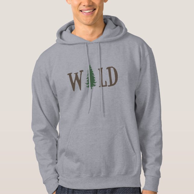 Pinienbäume im Wald Hoodie (Vorderseite)