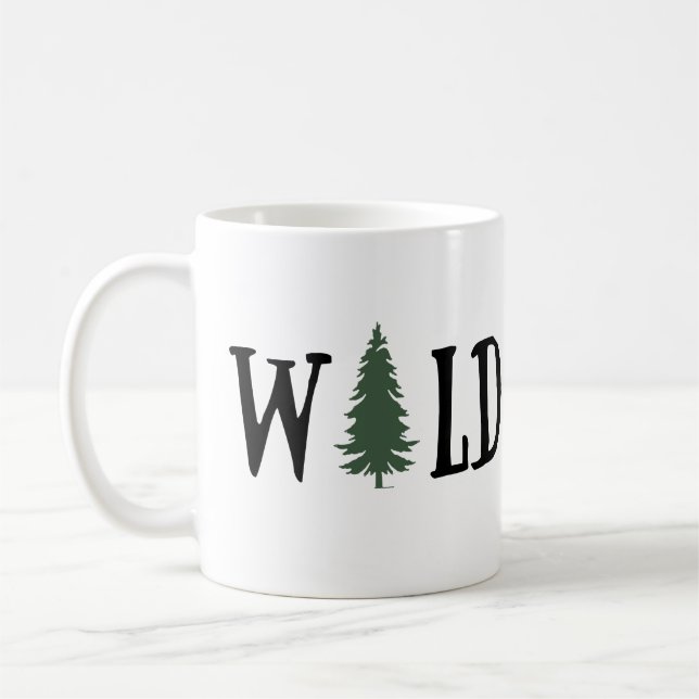 Pinienbäume im Wald Kaffeetasse (Links)
