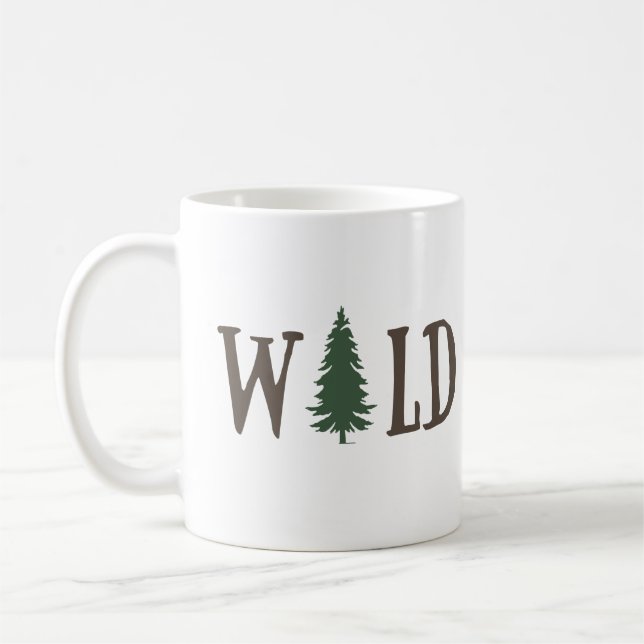 Pinienbäume im Wald Kaffeetasse (Links)
