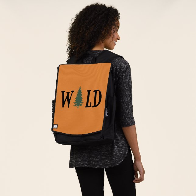 Pinienbäume im Wald Rucksack (Ausgewaschen)