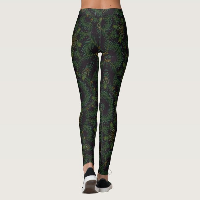 Pinienbaumstruktur Leggings (Rückseite)