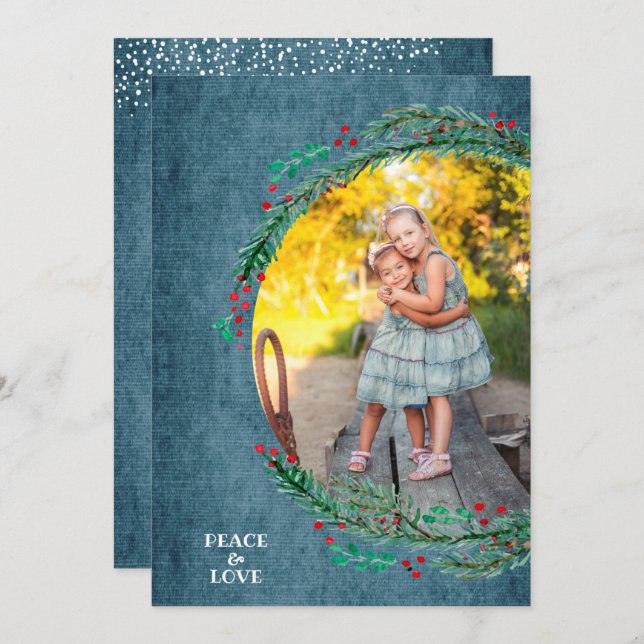 Pinienkerne Foto Feiertagskarte (Vorne/Hinten)