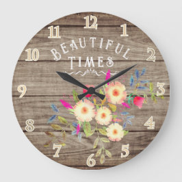 Pinienkiefer Große Wanduhr