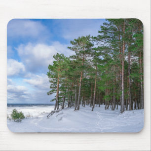 Pinienwald an der Küste Lettlands Mousepad