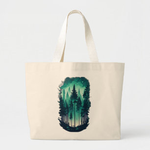 Pinienwald Landschaft Jumbo Tasche