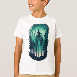 Pinienwald Landschaft Kinder T-Shirt