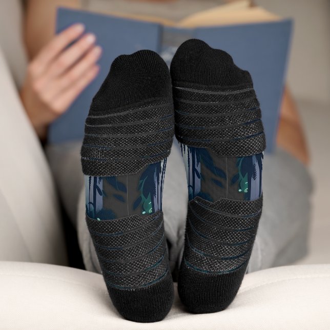 Pinienwald-Landschaft Socken (Unterseite)