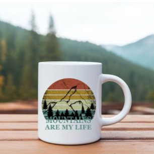 Pinienwaldlandschaft Kaffeetasse