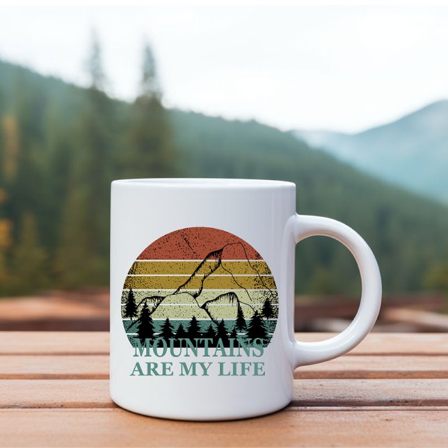 Pinienwaldlandschaft Kaffeetasse (Von Creator hochgeladen)