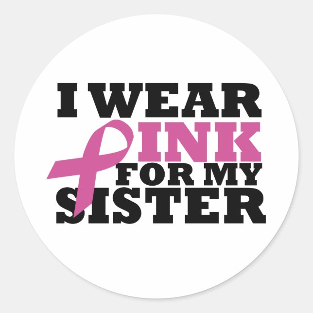 pink_02 runder aufkleber (Vorderseite)