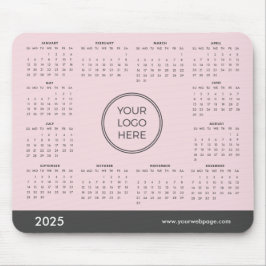 Pink 2025 Kalender Business Logo Maus-Pad Mousepad