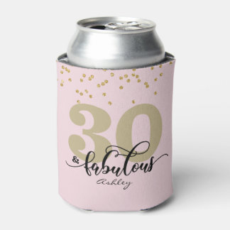 Pink 30 und herrlicher Geburtstag kann kühler werd Dosenkühler