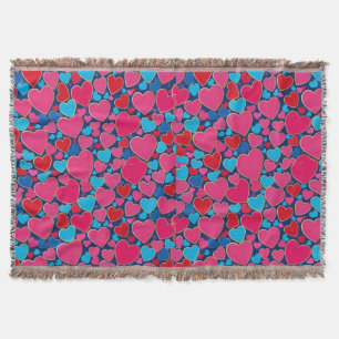 PInk 3d Herzen Decke