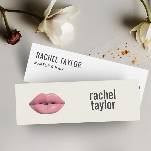 Pink 3D-Hot-Makeup-Visitenkarte Mini Visitenkarte (Von Creator hochgeladen)