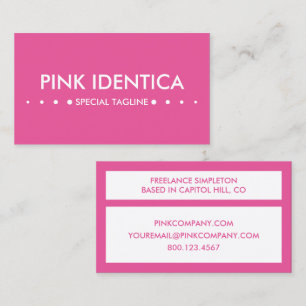 PINK 4dots Visitenkarte