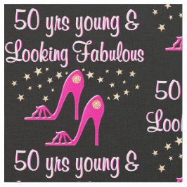 PINK 50 JAHRE JUNG UND FABULOS STOFF