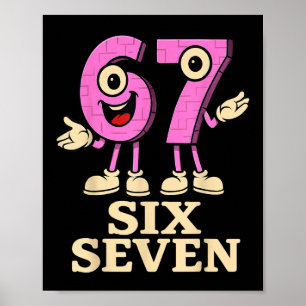 Pink 67 Six Seven 6-7 - Lustiges Italienisches Bra Poster