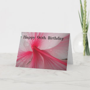 Pink 90. Geburtstag Modernes Elegant Karte