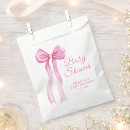 Pink a Bow Es ist eine Mädchen-Baby-Dusche Geschenktütchen