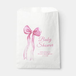 Pink a Bow Es ist eine Mädchen-Baby-Dusche Geschenktütchen