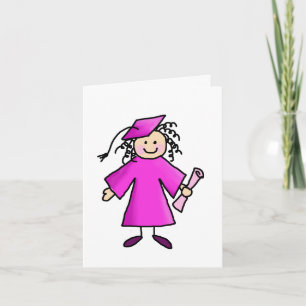 Pink Abschluss Vielen Dank Dankeskarte