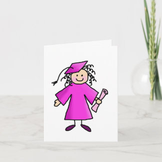 Pink Abschluss Vielen Dank Dankeskarte