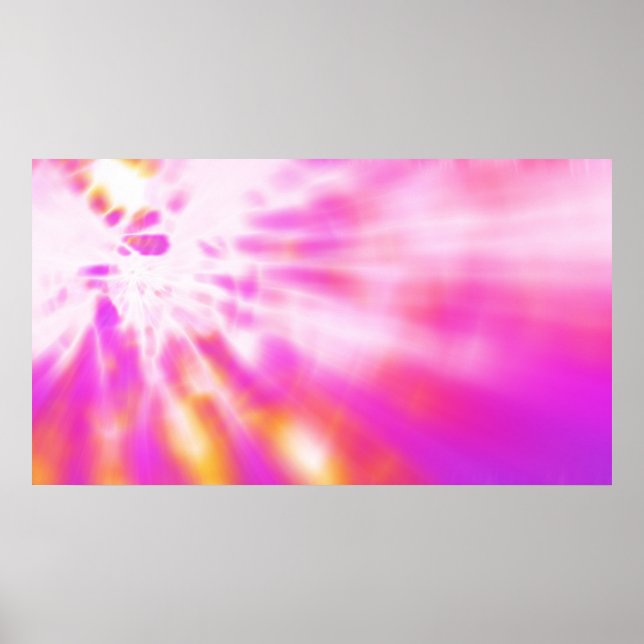 Pink Absstract Fractal Art Poster Print (Vorne)