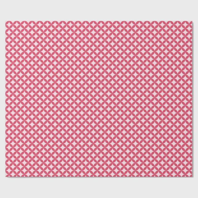 Pink, abstract circles geschenkpapier (Flach)