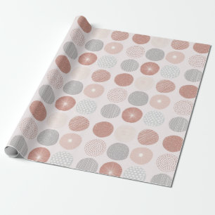 Pink Abstrakt Circle Wrapping Paper Geschenkpapier