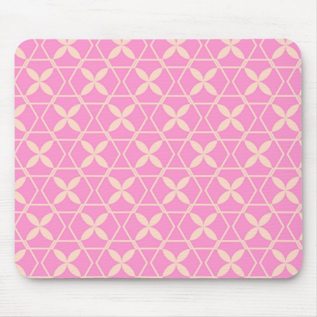 Pink Abstraktes Muster von Schaufenster Mousepad (Vorne)