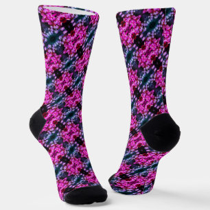 Pink African Daisy Blume Abstrakt Socken