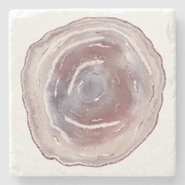 Pink Agate Steinuntersetzer