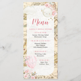 Pink Air Balloon ist nicht ihr lästiger Geburtstag Menükarte