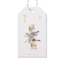 Pink Airplane Gift Tag 