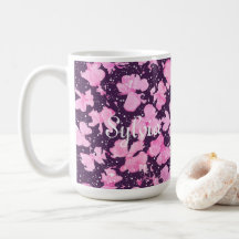 Pink Akrylic Paint Blume Petals