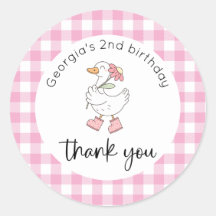Pink Albern Gans Geburtstag Vielen Dank